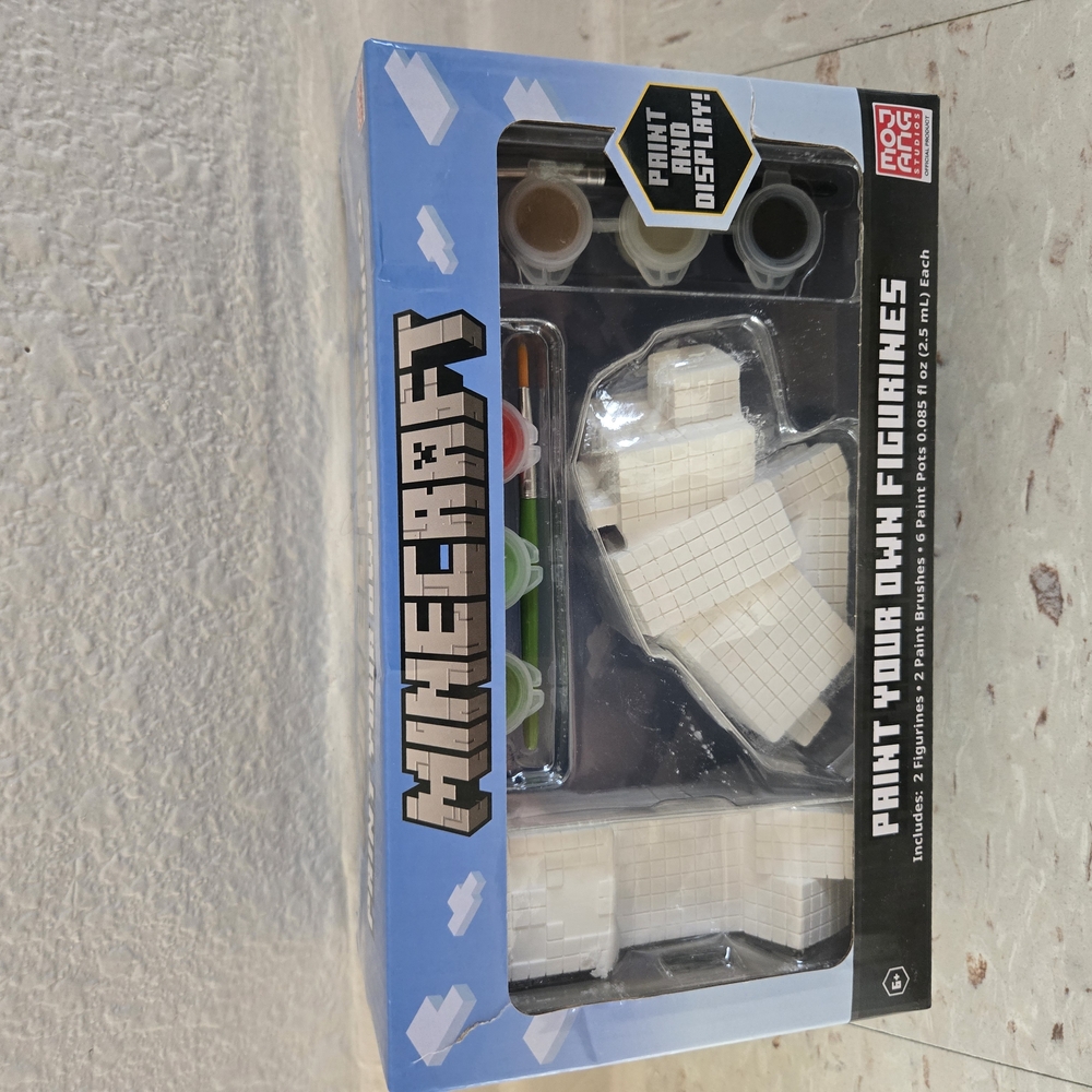 Minecraft Paint Your Own Figurines Arts and Crafts Set